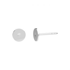 Silber ohrstecker base - GWP 6 6 mm