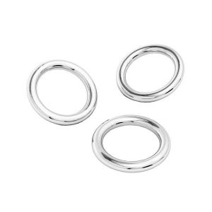 KCZ-1,00x2,95 - gelötete Ringe, sterling silber 925