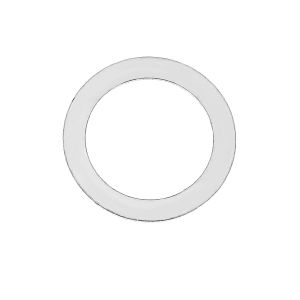 Mittel Silber Kreis für gravieren - LK-0310 9,2x12,5 mm