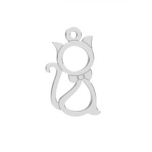 LK-0375 7x12,5 mm - Silber Katze