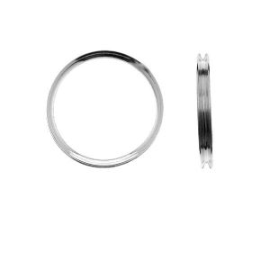 Silber ring basis RING 012 - 1,50 3x17,5 mm