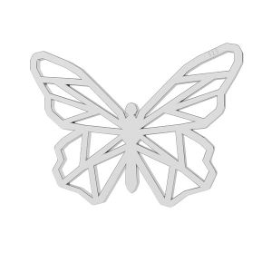 Schmetterling origami anhänger Silber, LK-0678 - 0,50