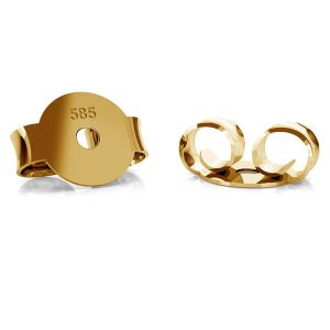 Gold ohrstecker ohrmutter BARZ 1 - AU 585,14K