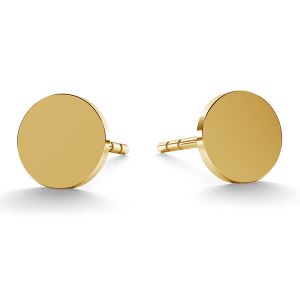 Runden ohrringe 14K gold LKZ-00933 KLS - 0,30 mm