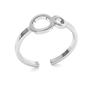 Unendlichkeitszeichen ring, silber 925, ODL-00319