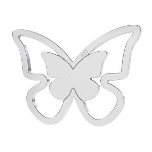 Schmetterling anhänger, silber 925, LK-1273 - 0,50