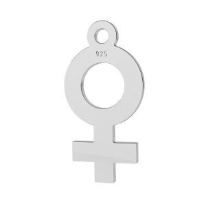 Frauen symbol anhänger, silber 925, LK-1308 - 0,50
