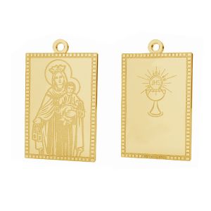 Unser Dame Medaillon anhänger, 14K gold, LKZ-01373 - 0,30