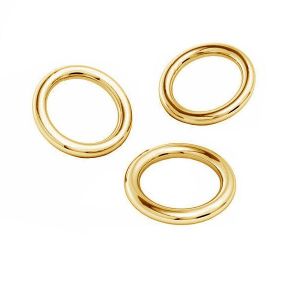 Gold biegeringe AU 585 14K, KC-0,80x2,15