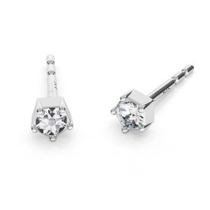 Ohrringe mit 2 mm Swarovski-Kristallen, ODL-00467 KLS ver.2