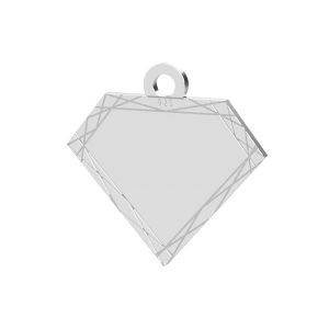 Diamant anhänger, silber 925, LK-1484 - 0,50
