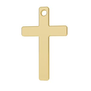 Kreuz anhänger 14K gold LKZ-00026 - 0,30 mm