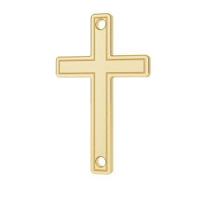 Kreuz anhänger 14K gold LKZ-00028 - 0,30 mm