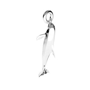 Delfin anhänger*Silber 925*ODL-00777 4,6x19 mm