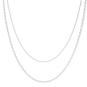 Halskette base, sterling silber 925, CHAIN 46 (A 030 / A 050)
