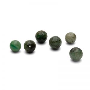 Smaragd beads 6 mm, edelstein