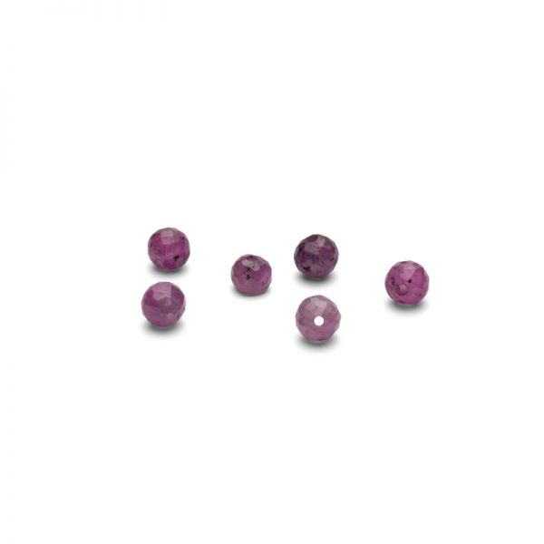 Rubin beads 3 MM GAVBARI, edelstein