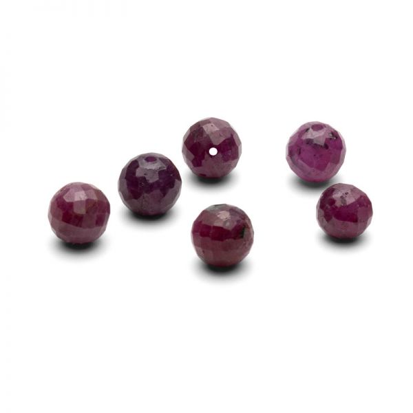 Rubin beads 6 MM GAVBARI, edelstein