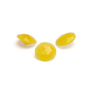 Gelb chalzedon 12 mm, halbedelstein 