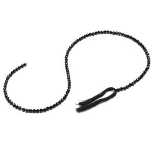 Schwarzer spinell runde perlen stein 3 MM GAVBARI, halbedelstein 