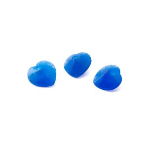 Blaue jade HERZ 10 MM GAVBARI, halbedelstein 