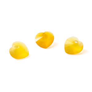 Gelber onyx HERZ 10 MM GAVBARI, halbedelstein 