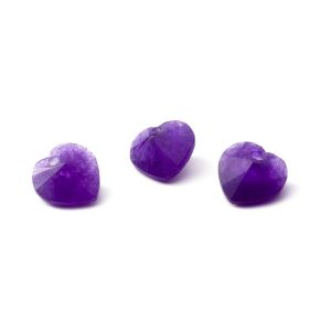 Amethystjade HERZ 10 MM GAVBARI, halbedelstein 