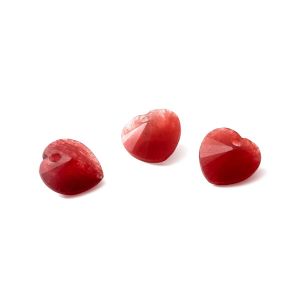 Rote Jade HERZ 10 MM GAVBARI, halbedelstein 