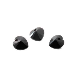 Schwarzer onyx HERZ 10 MM GAVBARI, halbedelstein 