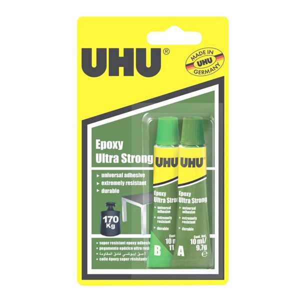 Transparent kleben, UHU Epoxy Ultra Strong 20 ml*GLUE 10
