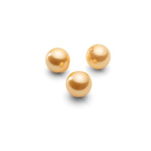 Runden natürliche Perlen golden 8 mm 2H, GAVBARI PEARLS