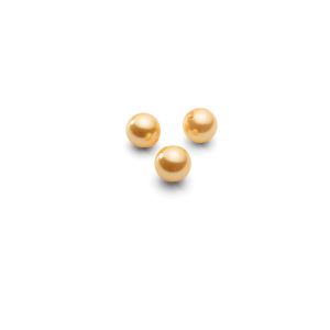Runden natürliche Perlen golden 4 mm 2H, GAVBARI PEARLS