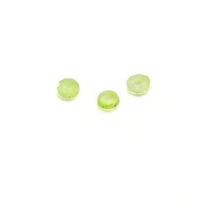 Runder Stein, flache rückseite, 3 mm light green Jade, GAVBARI