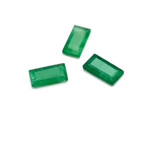 RECHTECK, flache rückseite, dark green Jade 5x10 mm, halbedelstein GAVBARI