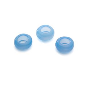 DONUT blau onyx 5x10 mm GAVBARI, halbedelstein GAVBARI