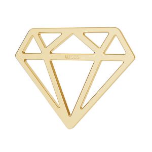 Diamant anhänger*gold 585*LKZ14K-50116 - 0,30 12,8x15,5 mm