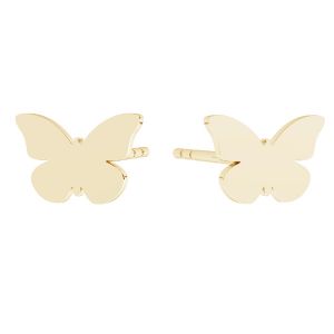 Schmetterling ohrringe, gold 585, KLS LKZ14K-50114 5,4x8 mm - 0,30 mm