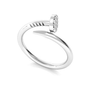 Nagel ring, silber 925, U-RING ODL-00591 0,9x22 mm