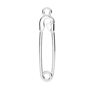 Sicherheitsnadel anhanger, sterling silber 925, ODL-01031 6x29 mm