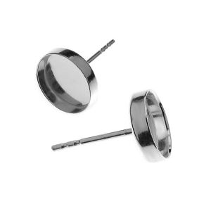 Silber ohrstecker base - KLSG EARRING 012 10 mm
