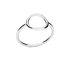 Runder ring, silber 925, RING ODL-01069 10x18,5 mm R-11