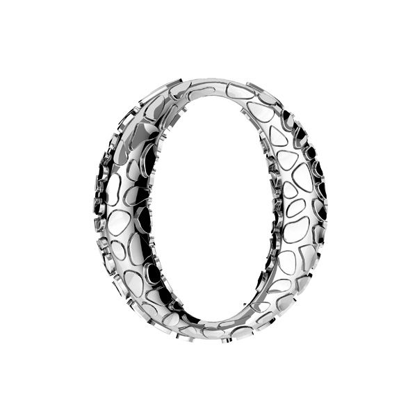 Ovaler anhänger aus schlangenhaut*sterlingsilber 925*ODL-01059 16x17 mm