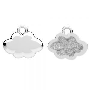 Wolke anhänger, silber 925, ODL-01109 11,3x14 mm