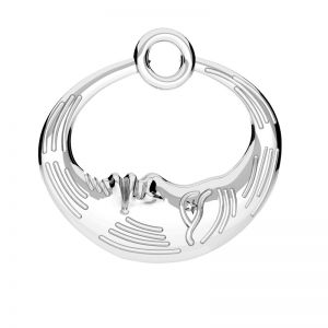 Mond anhänger*silber 925*ODL-01039 16x16 mm