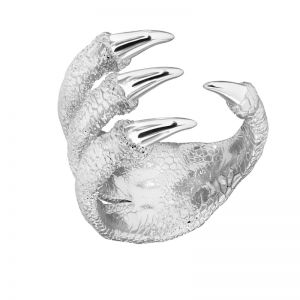 Ring - drachenklauen, silber 925, U-RING OWT-00004 15,5x24 mm