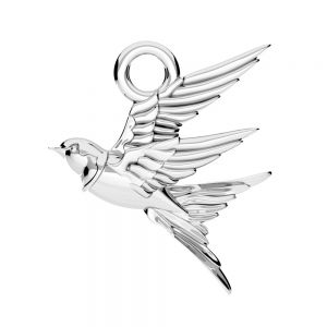 Schlucken anhanger, sterling silber 925, ODL-01126 12,4x13,2 mm