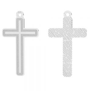 Kreuz anhänger, silber 925, LKM-3094 - 0,60 13,4x23,1 mm