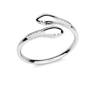 Schlange ring, silber 925, U-RING OWS-00337 7x19,5 mm