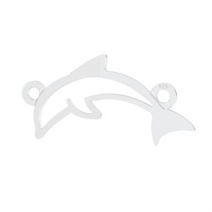 Delfin anhänger, silber 925*LKM-2193 - 05 11,1x22,1 mm