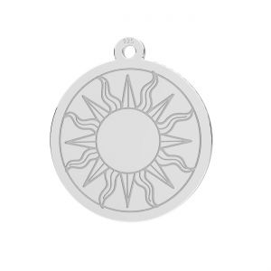 Sonne anhänger, silber 925, LKM-3321 - 0,50 15x17 mm